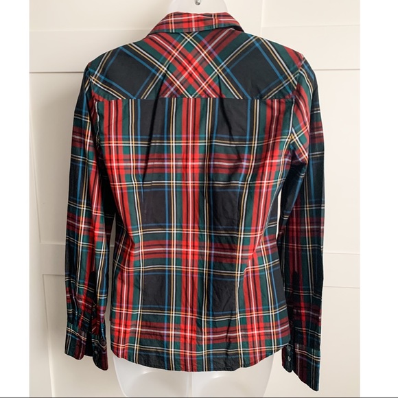 J Crew Perfect Shirt in Stewart Plaid - Picture 3 of 7